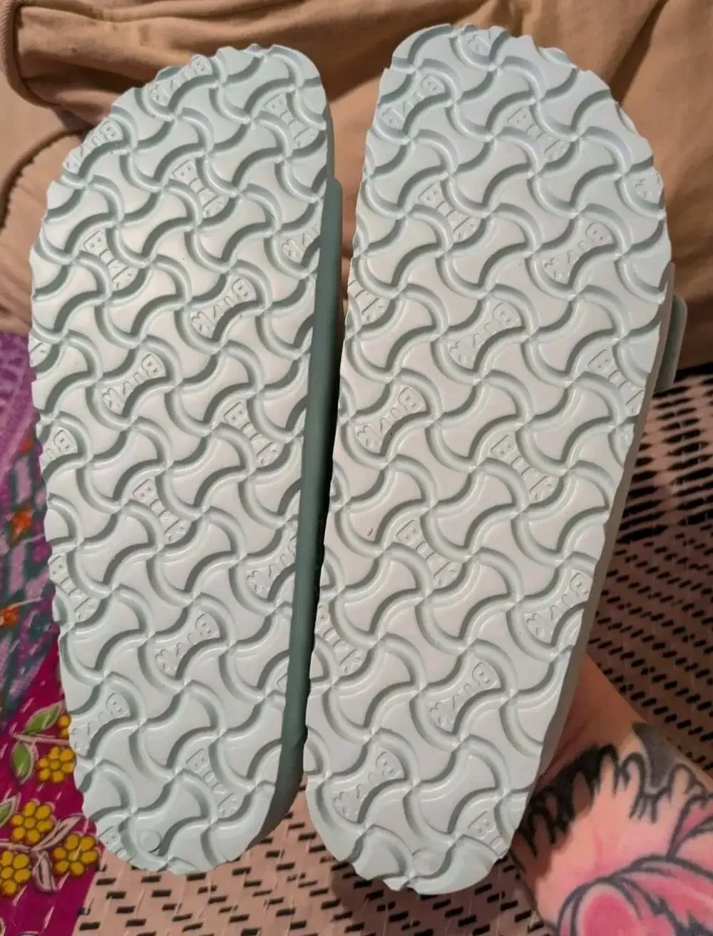 Birkenstock Arizona EVA Stealth Buckle Sandals Surf Green Women’s Size 7 EU 38